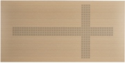 Perforated wallboard - Cross sign